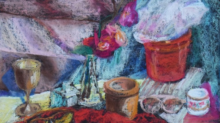 Anna Okoń - rysunek pastelami suchymi