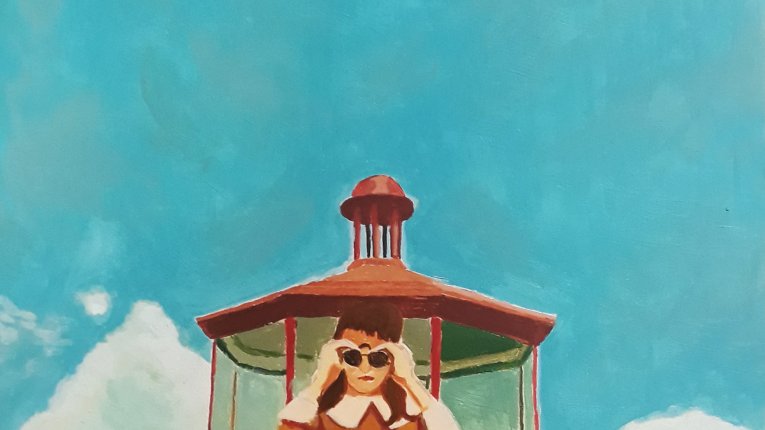 Sybilla Bober - kadr z filmu Moonrise Kingdom, akryl